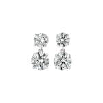 Duo Round Diamond Earrings