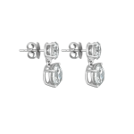 Duo Round Diamond Earrings - Image 2