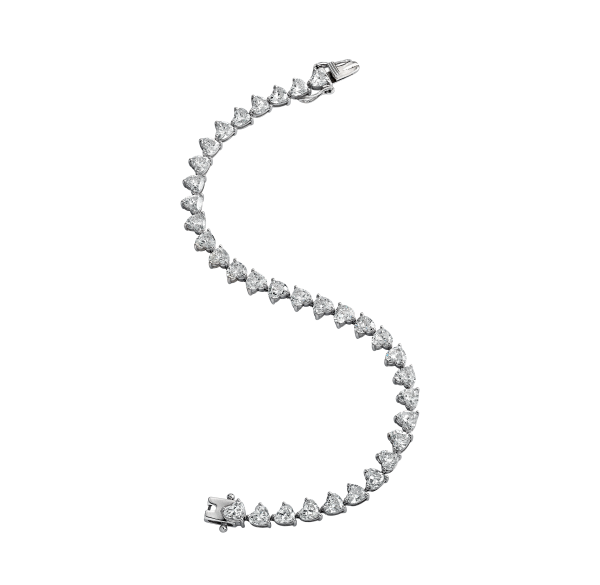 Tennis Heart Diamond Bracelet