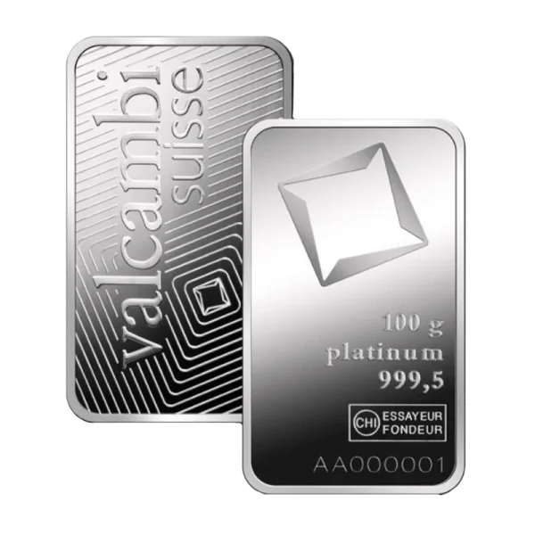 100 GRAM VALCAMBI PLATINUM BAR