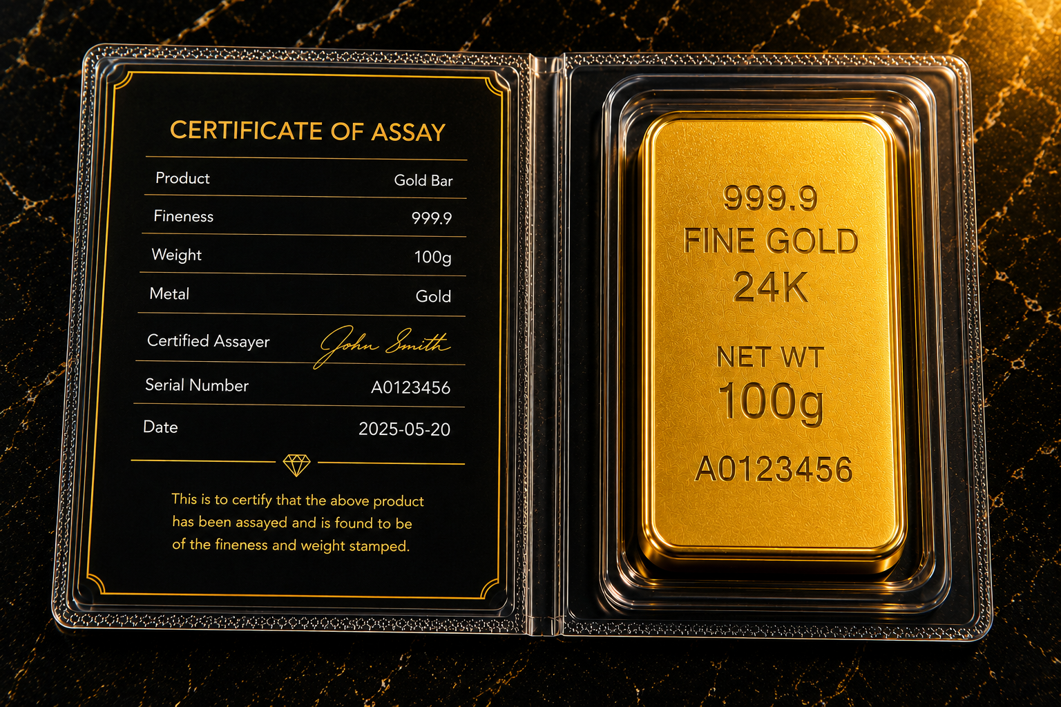 100g gold bar Dubai